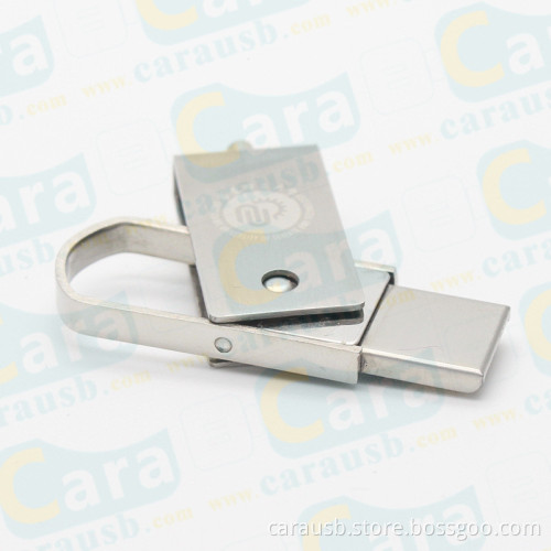 CaraUSB Twist USB Drive-No Cap to Lose'Aluminum Armor'Rubber FinishActivity Light LEDBig imprint area